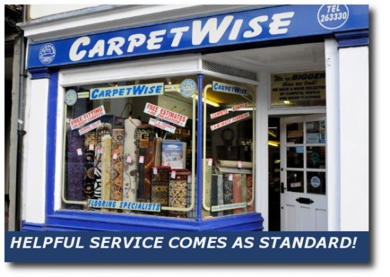 Carpetwise - Carpetwise shop front on Stony Stratford High Street near Milton Keynes