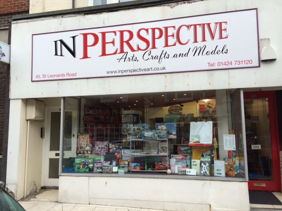 In Perspective Arts, Crafts & Models - Our shop front on St. Leonards Road, Bexhill