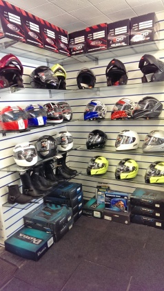 Raceways Motorcycle Rentals - Helmets and boots