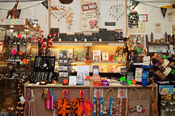 Simply The Best Fair Trade Shop - View of the counter