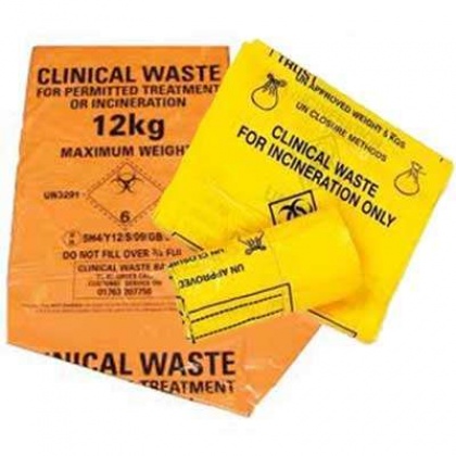 Plastic Bags - Polythene Packaging Company - Clinical Waste Sacks