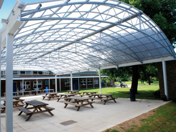 Fordingbridge - Hayling College trellis canopy