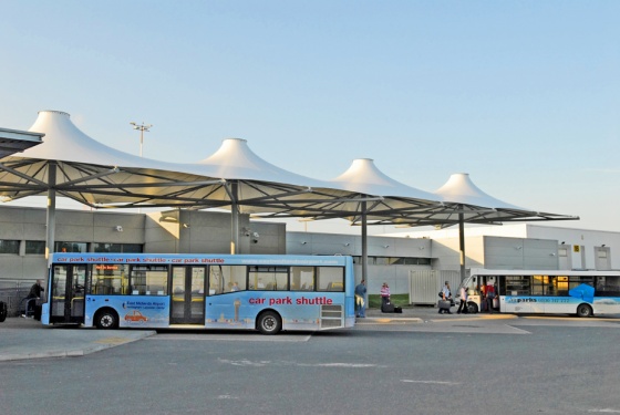 Fordingbridge - East Midlands Airport multi-conic tensile structure