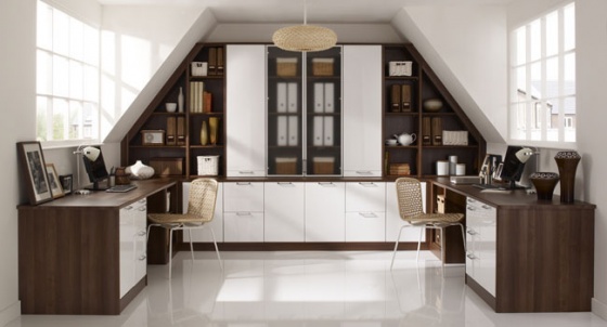 Cupboard Love Design - White Brown Study