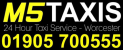 M5 Taxis Worcester Logo