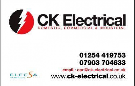 CK Electrical - Darwen Electrician