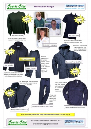 Highspeed Group - CourseCare Clothing Leaflet